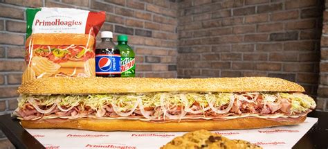  Primo Menu. PrimoHoagies includes a wide variety of classic, spicy, deli, chicken, tuna, meatless hoagies/subs and cheesesteaks. Our catering menu offers different sized hoagie trays and sampler platters. Our sides and desserts perfectly compliment our sandwiches and trays. 
